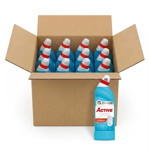 Active WC-tisztító - Ocean Fresh (12 x 1 L)